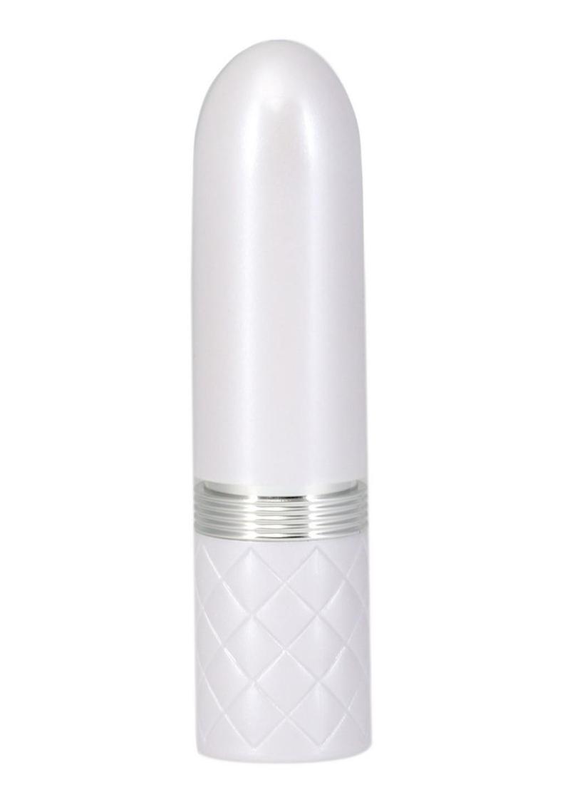 Pillow Talk Lusty Luxurious Rechargeable Silicone Flickering Massager - Teal/White