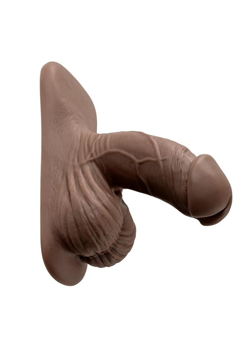 Gender X Silicone Packer Dildo 4in - Chocolate