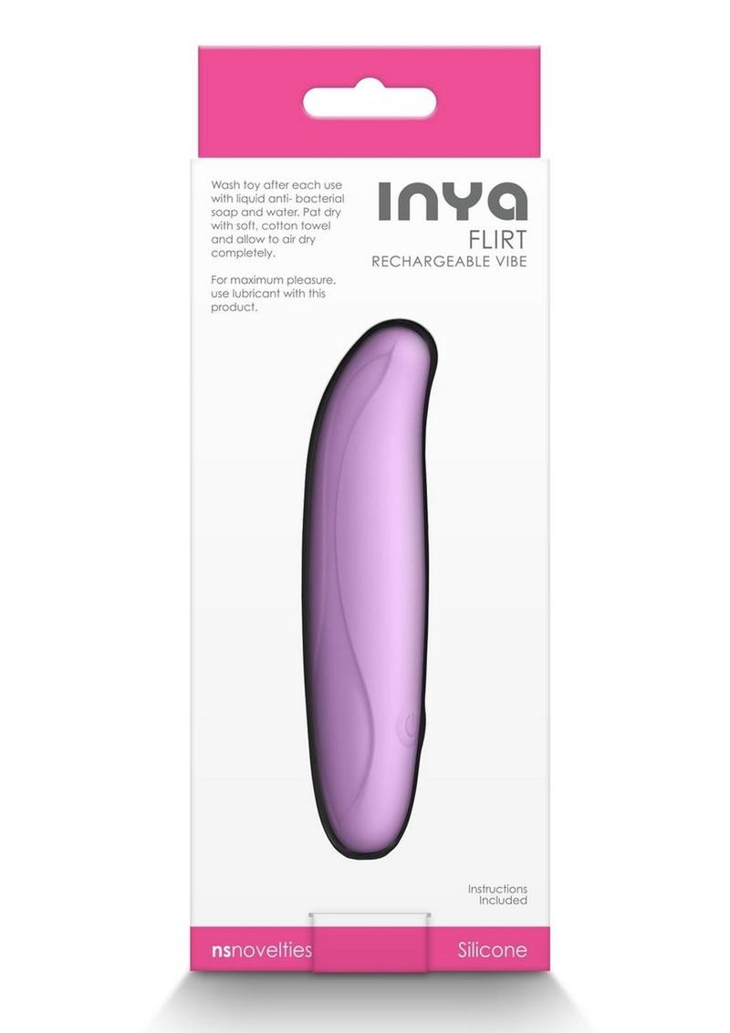 Inya Flirt Rechargeable Silicone Vibrator - Lavender