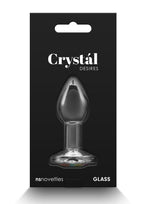 Crystal Desires Rainbow Gem Glass Anal Plugs - Small