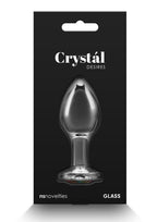 Crystal Desires Rainbow Gem Glass Anal Plugs - Medium