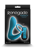 Renegade Slingshot II Rechargeable Silicone Cock Ring & Prostate Plug with Remote Control - Teal