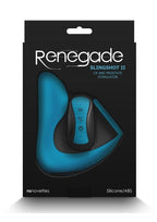 Renegade Slingshot II Rechargeable Silicone Cock Ring & Prostate Plug with Remote Control - Teal