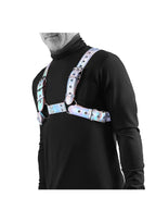 Cosmo Harness Rogue Chest Harness - Small/Medium - Rainbow