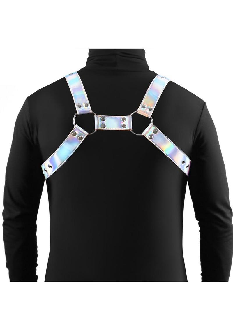 Cosmo Harness Rogue Chest Harness - Large/XLarge - Rainbow