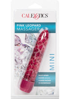 Hard Vibes Leopard Waterproof Mini Massager 4.5in - Pink