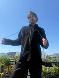 LUDOVIC DE SAINT SERNIN Alan Shirt Black Leather
