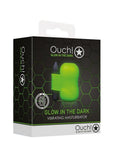 Ouch Vibrating Masturbator Glow in the Dark - Green