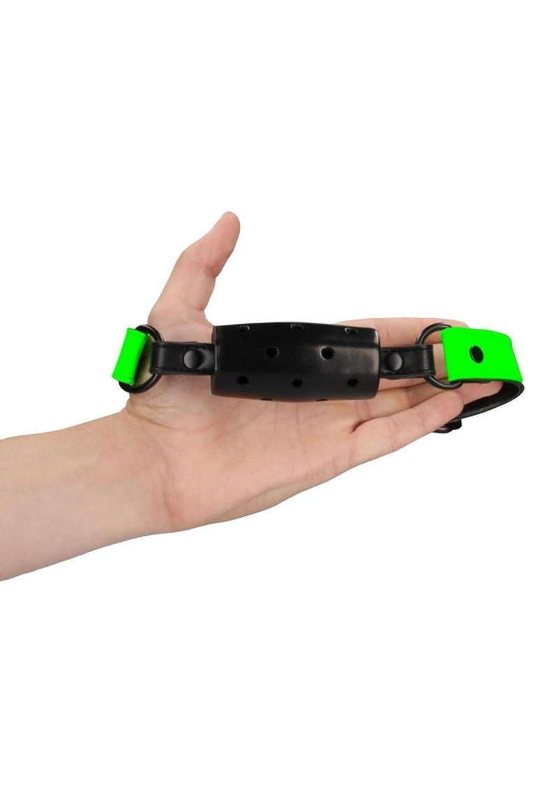Ouch! Cylinder Gag Glow in the Dark - Green