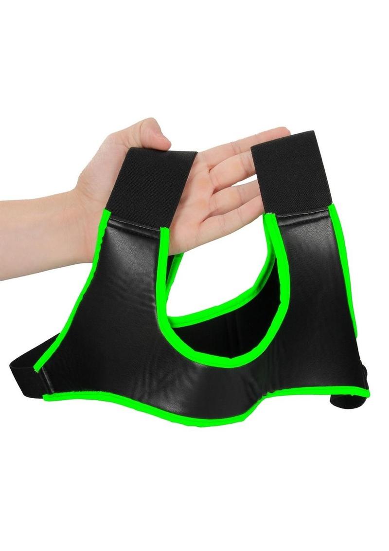Ouch! Neoprene Harness Glow in the Dark - Large/XLarge - Green