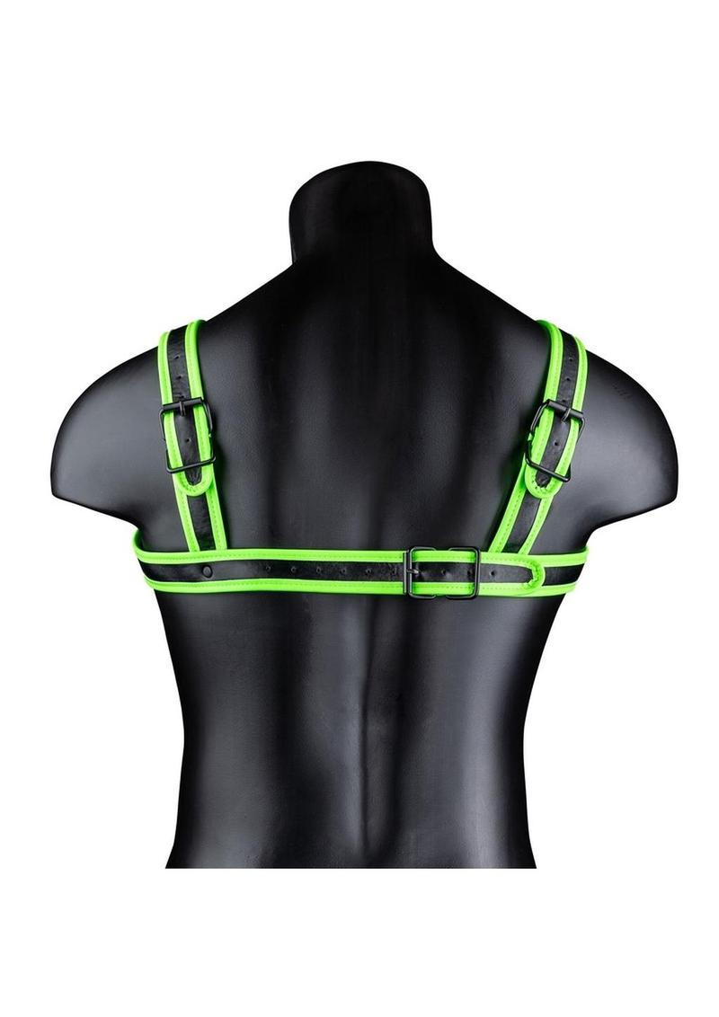Ouch! Buckle Harness Glow in the Dark - Large/XLarge - Green