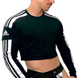 Adidas Sport Black Long Sleeve Crop Top BY SNEAKERMASK