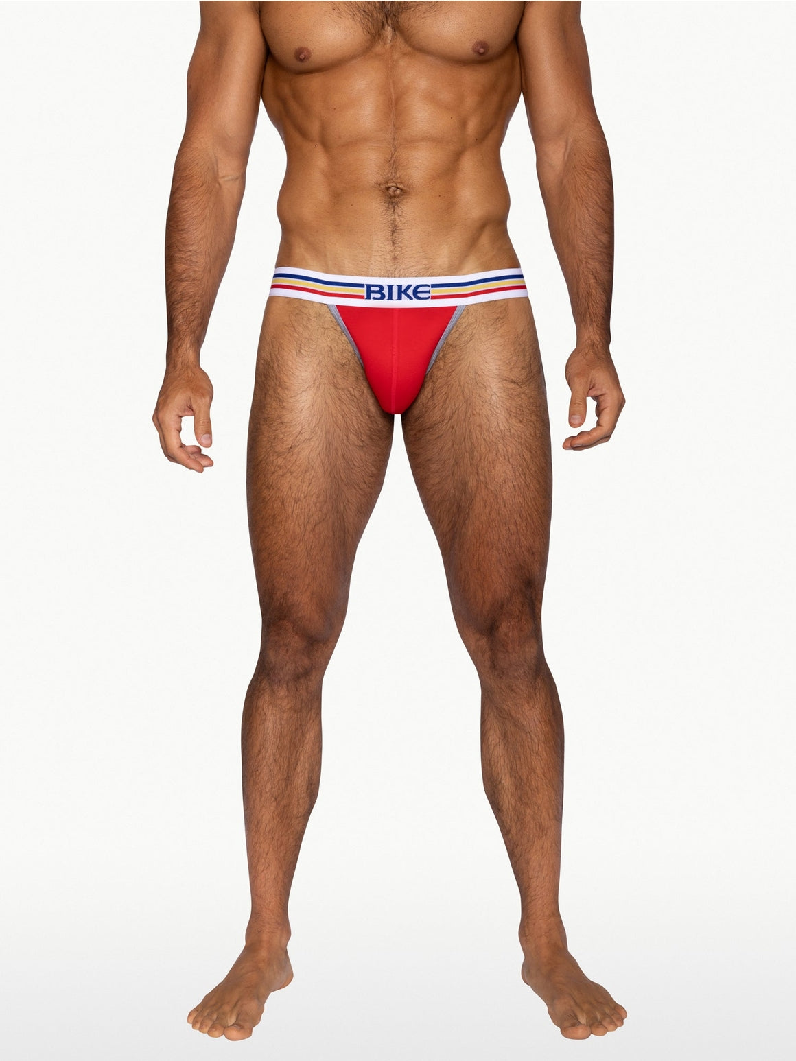 BIKE Stretch Cotton Jock Brief - Samba Red