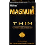 Trojan Condom Magnum Thin Large Size Lubricated 12 Pack