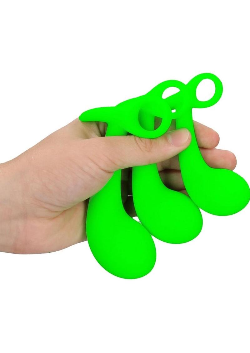 Ouch! Prostate Kit Glow in the Dark (3pc) - Green