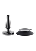 Beginner Metal Plug Rechargeable Vibrating Anal Plug - Black