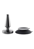 Beginner Metal Plug Rechargeable Vibrating Anal Plug - Black
