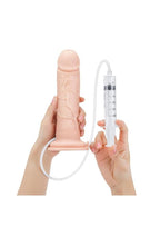 Prowler RED Ultra Cock Realistic Squirting Dildo 8in - Vanilla