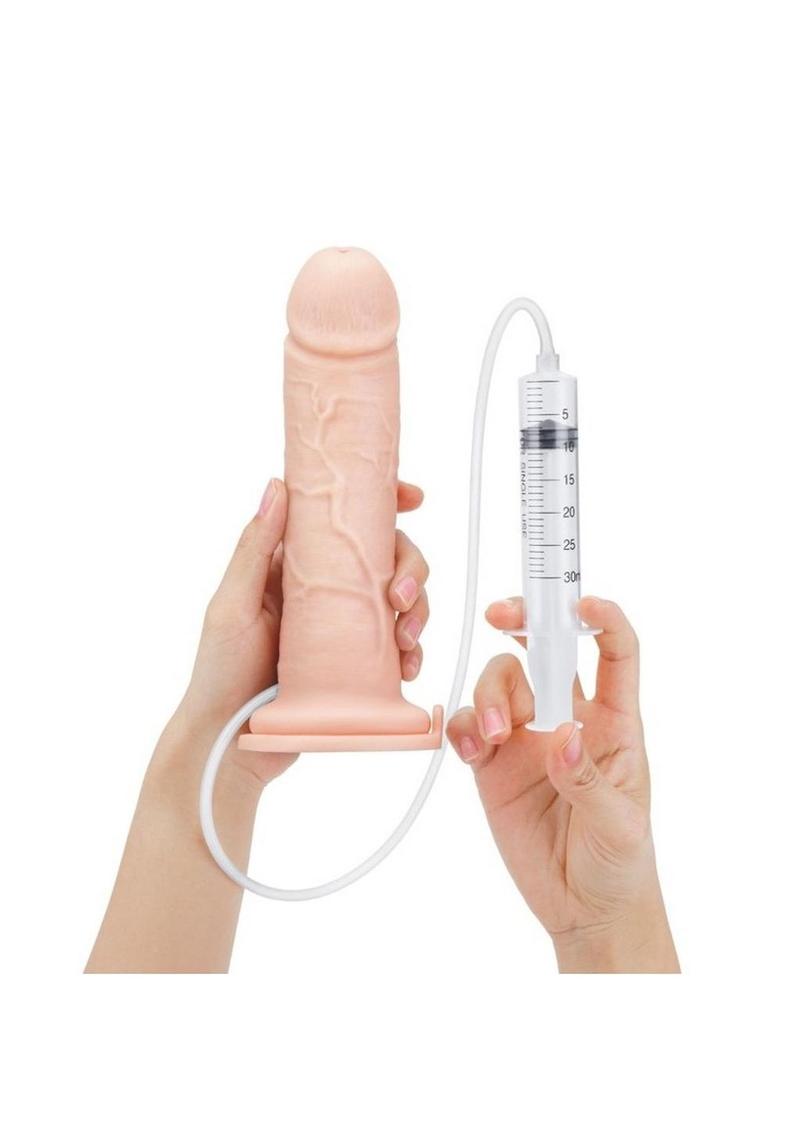 Prowler RED Ultra Cock Realistic Squirting Dildo 8in - Vanilla
