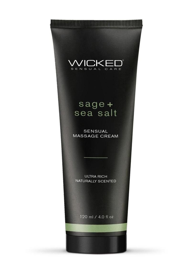 Wicked Sensual Massage Cream 4oz - Sage & Sea Salt