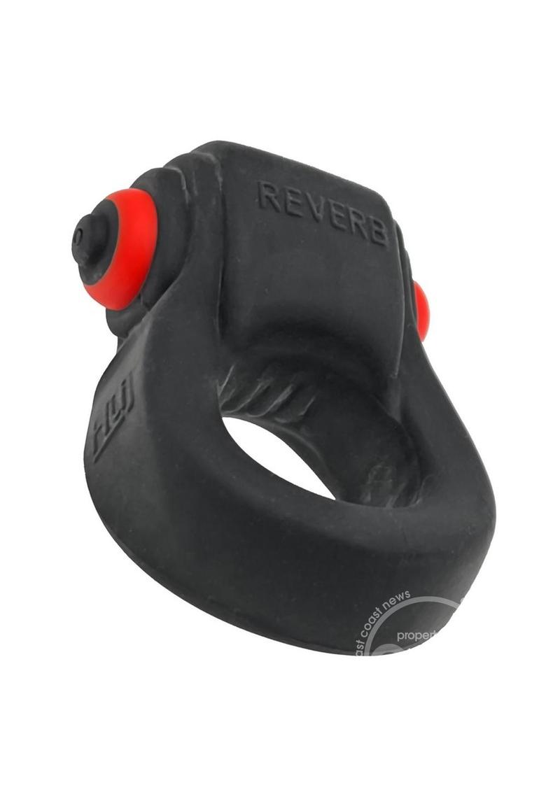 Hunkyjunk Revring Reverb Vibrating Cock Ring - Tar Ice
