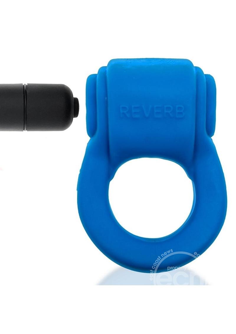 Hunkyjunk Revring Reverb Vibrating Cock Ring - Teal Ice