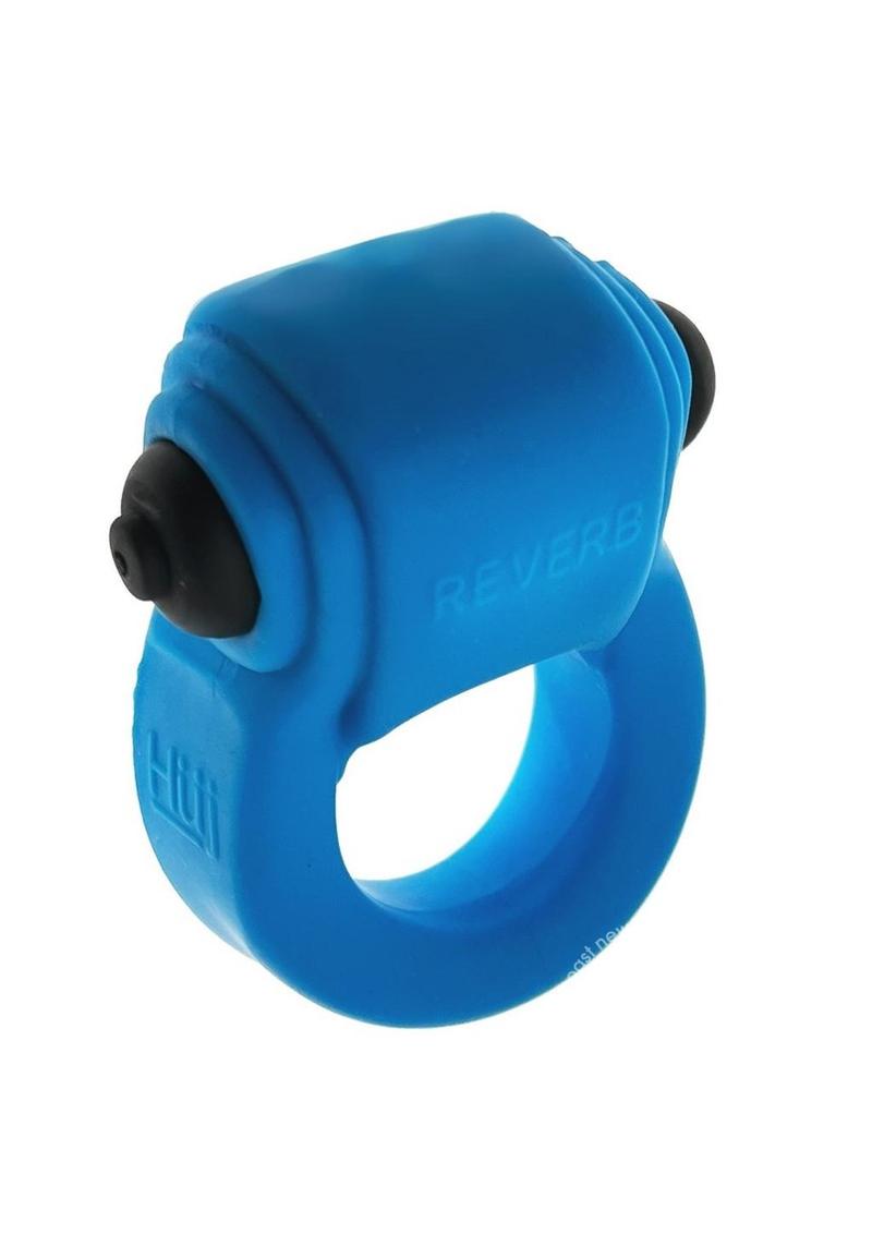 Hunkyjunk Revring Reverb Vibrating Cock Ring - Teal Ice
