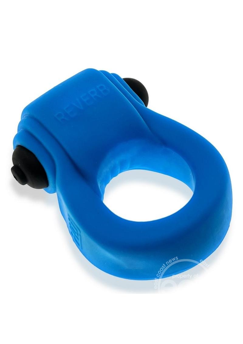 Hunkyjunk Revring Reverb Vibrating Cock Ring - Teal Ice