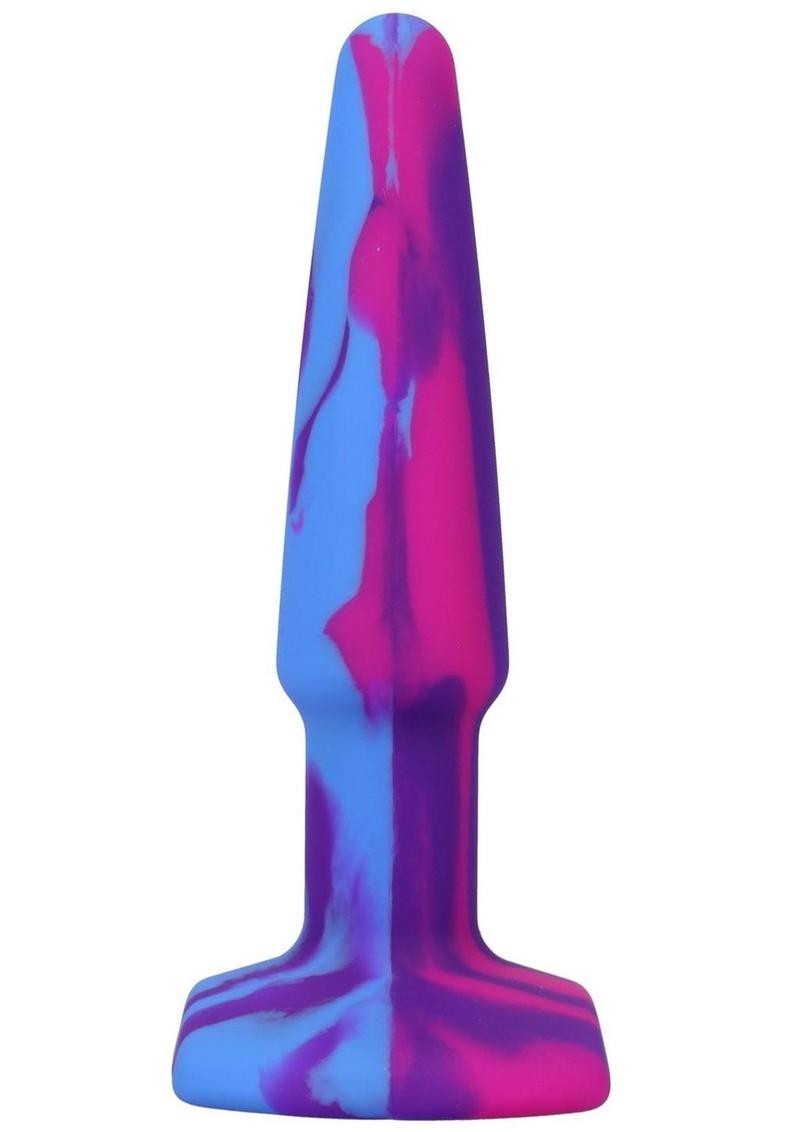 A-Play Groovy Silicone Anal Plug 4in - Fuschia/Magenta