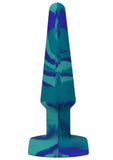 A-Play Groovy Silicone Anal Plug 5in - Blue