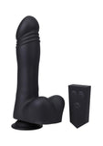 Fort Troff's Piston Thruster Rechargeable Silicone Mini Machine Dildo - Black