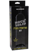 Rock Solid Penis Pumping Kit - Black/Clear