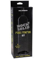 Rock Solid Penis Pumping Kit - Black/Clear