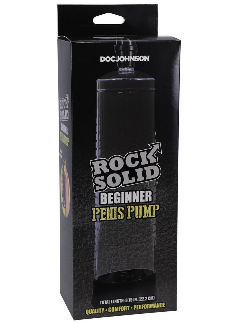 Rock Solid Beginner Penis Pump - Black/Clear