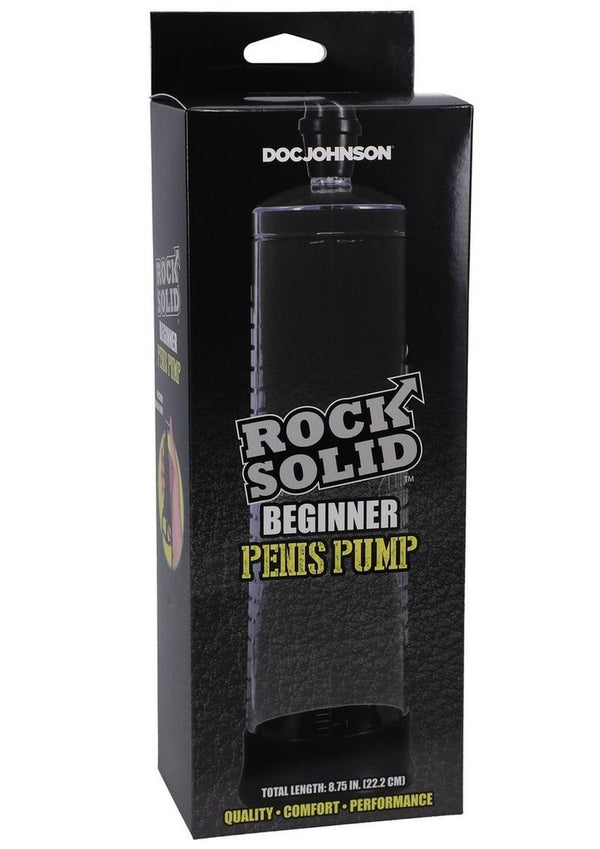 Rock Solid Beginner Penis Pump - Black/Clear