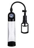 Rock Solid Boost It Penis Pump with Gauge - Black/Clear