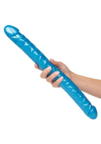 Size Queen Dildo - 17in - Blue