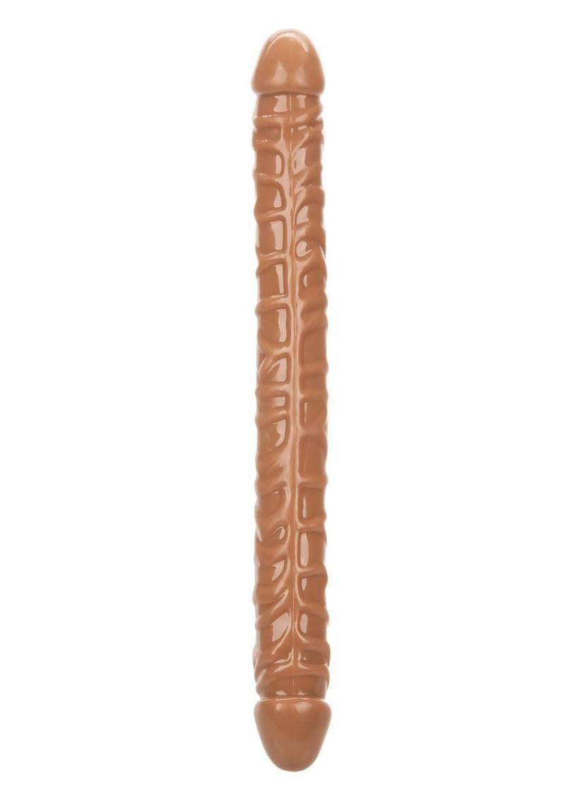 Size Queen Dildo - 17in - Caramel