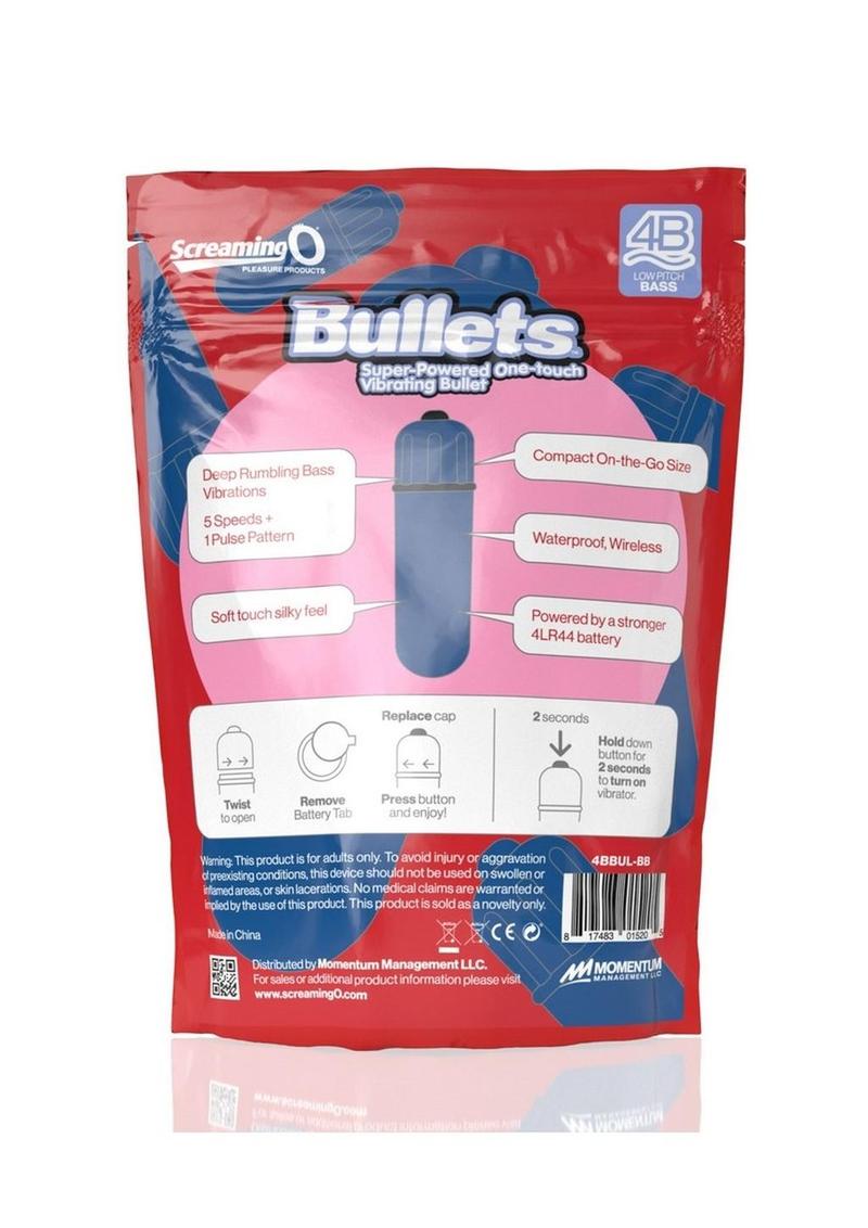 Screaming O 4B Bullet Vibrator - Blueberry