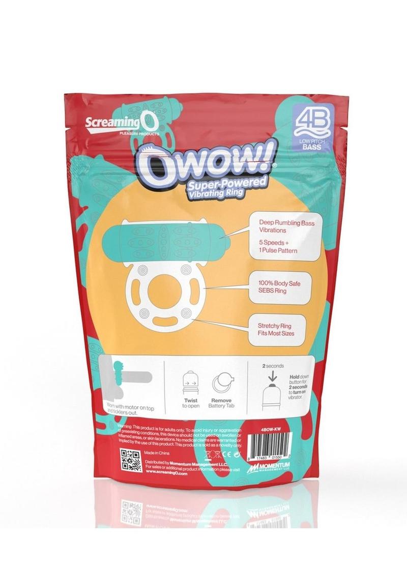 Screaming O 4B O Wow Vibrating Ring - Kiwi