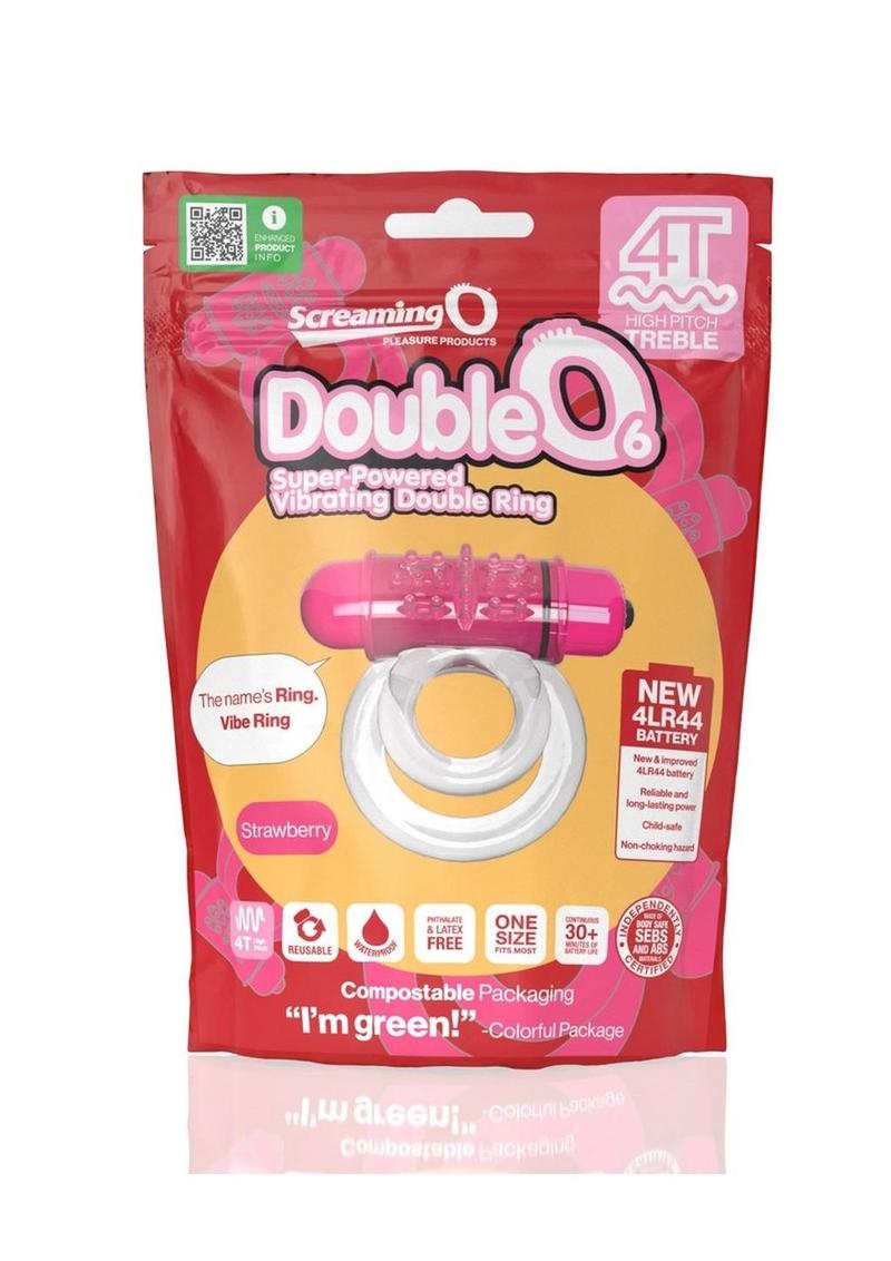 Screaming O 4T DoubleO 6 Couples Ring - Strawberry