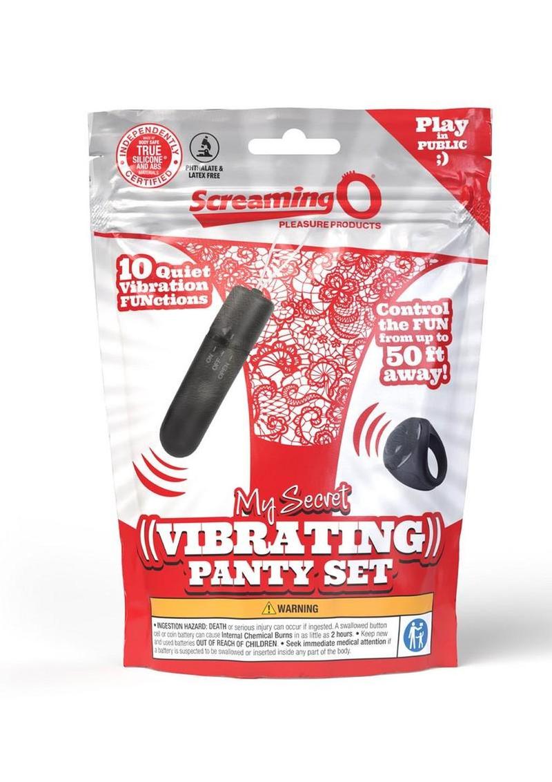 Screaming O My Secret 4T Panty Vibe with Remote Control - Red