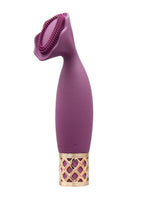 Pillow Talk Secrets Passion Rechargeable Silicone Massager - Wine/Rose Gold