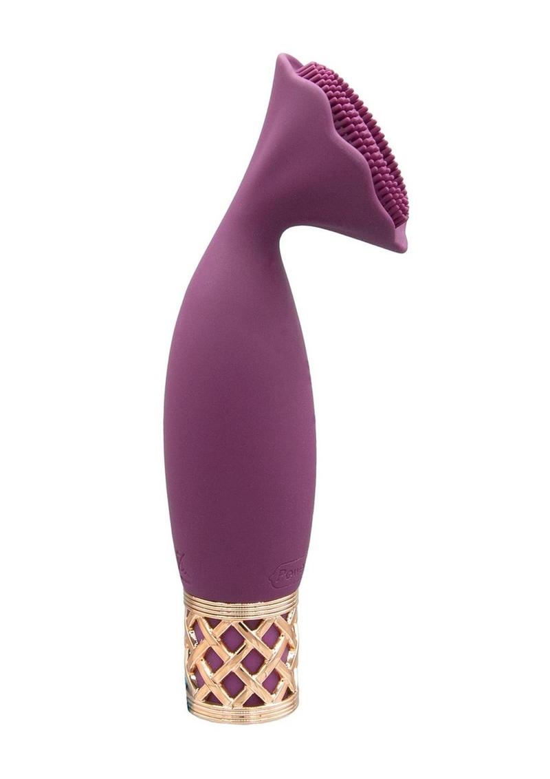 Pillow Talk Secrets Passion Rechargeable Silicone Massager - Wine/Rose Gold
