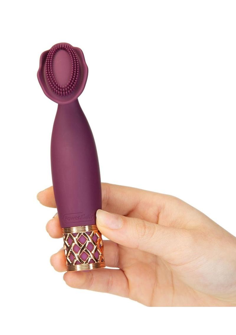 Pillow Talk Secrets Passion Rechargeable Silicone Massager - Wine/Rose Gold