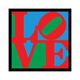 Love By Robert Indiana - Die-Cut Sticker (Valentines)