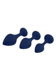 Playboy Tail Trainer Silicone Anal Kit (3 Piece) - Navy