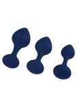 Playboy Tail Trainer Silicone Anal Kit (3 Piece) - Navy