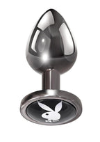 Playboy Tux Metal Anal Plug - Small - Black