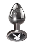 Playboy Tux Metal Anal Plug - Small - Black